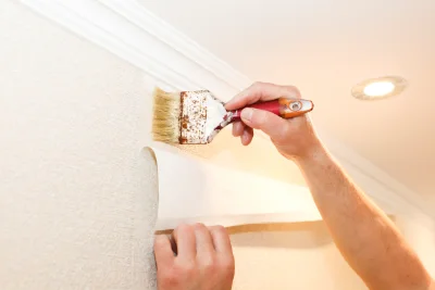Pose de papier peint à Cizancourt — revêtements muraux et toiles de verre